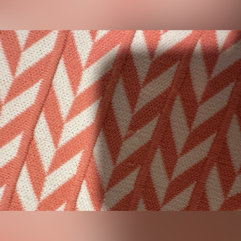 Alfani Coral Chevron Herringbone Pullover Knit Top - Picture 10 of 10